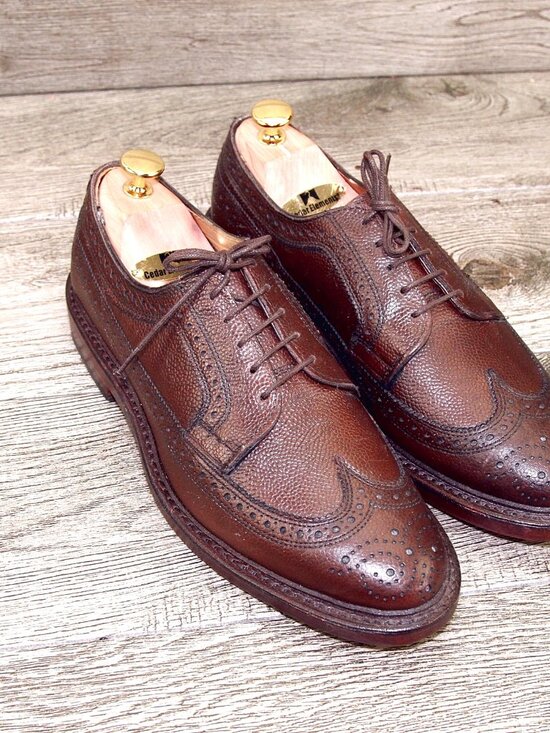 * NIB * $395 Allen Edmonds BROADSTREET Premier 7 D Brn Grain * add $15 new Trees main image 4